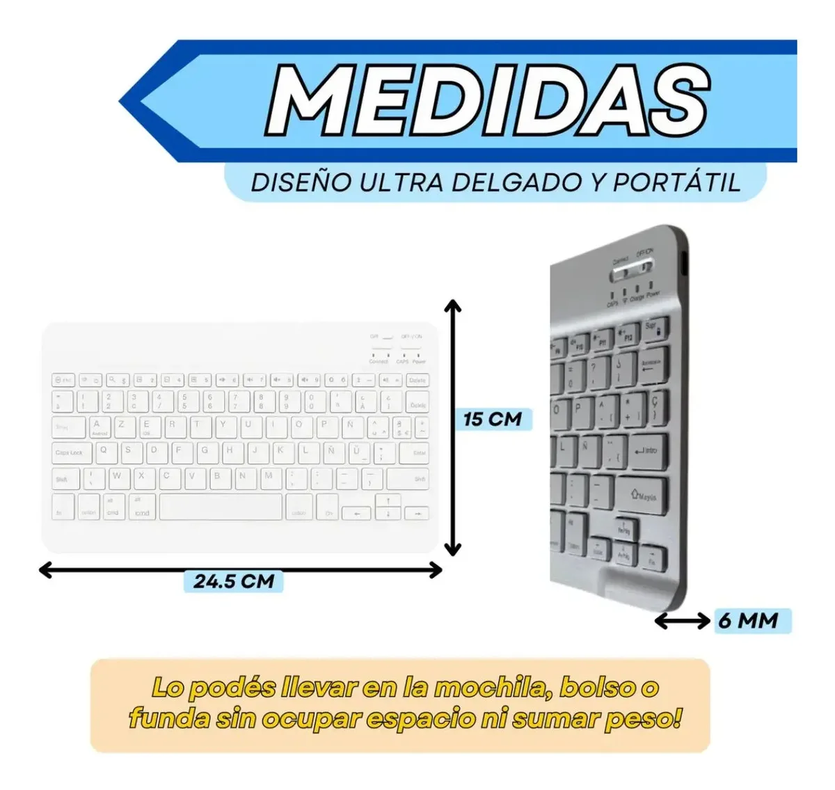Teclado Inalámbrico Intco Rdk 904 Negro Español Latinoamérica