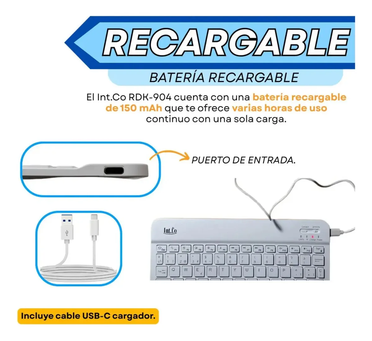 Kit Teclado Y Mouse Bluetooth Rdkm-906