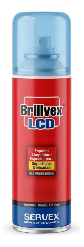 Espuma Limpiadora Brillvex LCD, Plasma, LED, Tablets 180ml